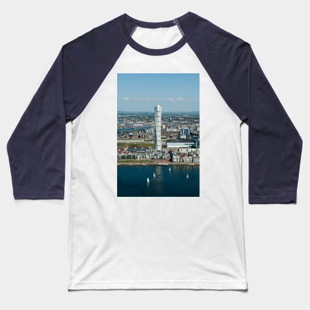 Turning Torso Baseball T-Shirt by FotoJarmo